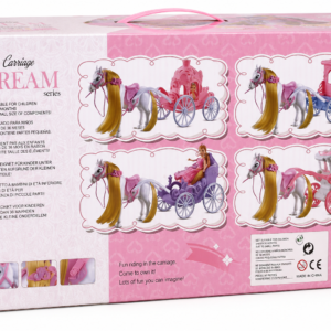 Carrosse de princesse avec cheval et poupée pour enfant - Baby Music