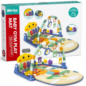 Tapis d'éveil bébé avec piano musical et arche d'activités - Baby Music