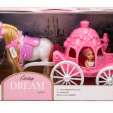 Carrosse de princesse avec cheval et poupée pour enfant - Baby Music