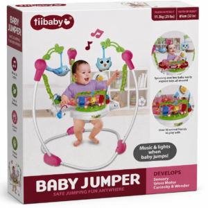 Trotteur sauteur bébé avec musique, lumières et siège rotatif 360° - Baby Music